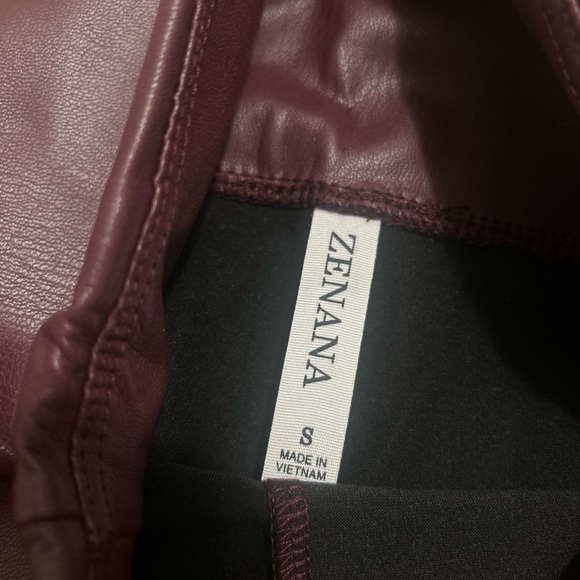 Zenana High rise faux leather Leggings - Picture 4 of 5